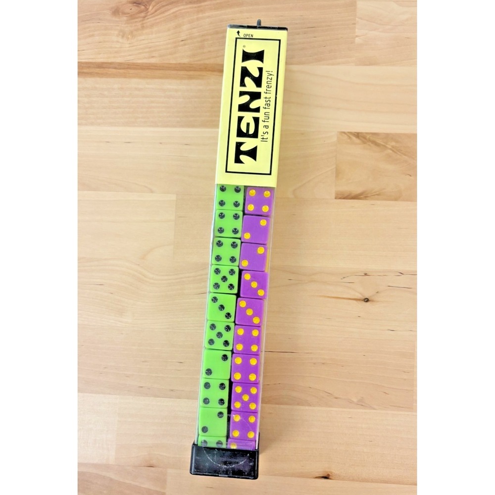 TENZI Dice Game 4 Colors Black Green Yellow Purple Fast Frenzy Family Party NEW